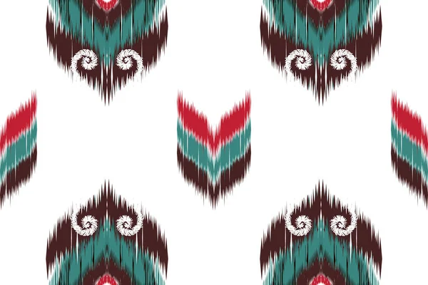 Beautiful Tribal African Embroidery Geometric Ethnic Oriental Pattern Traditional White — Vector de stock