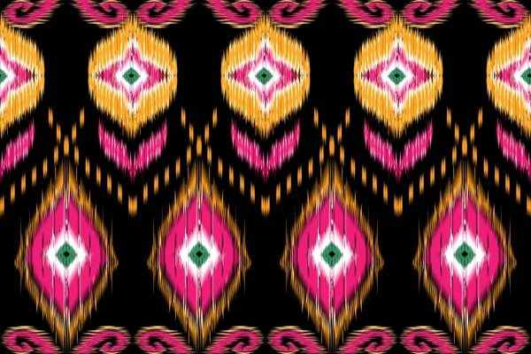 Belle Broderie Tribale Africaine Motif Ethnique Oriental Géométrique Traditionnel Sur — Image vectorielle