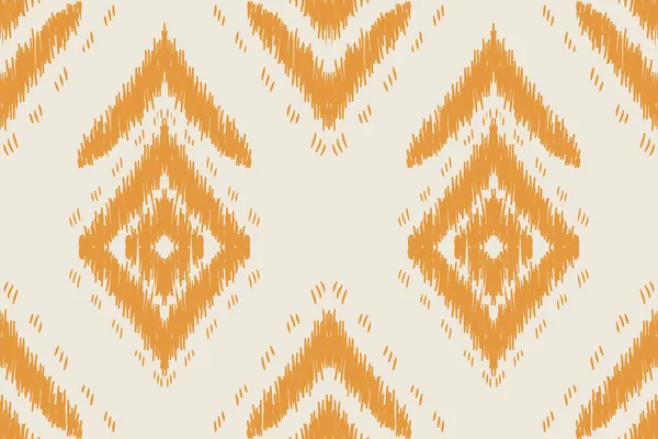 Belle Figure Tribale Africaine Ikat Motif Sans Couture Traditionnelle Sur — Image vectorielle