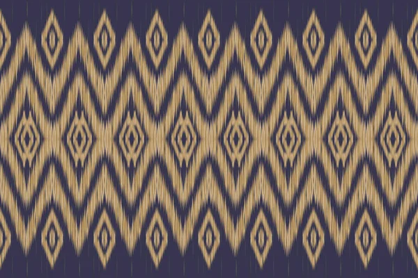 传统的蓝色背景图案 阿兹特克风格的绣花抽象矢量插画 印刷品 纺织品设计 — 图库矢量图片