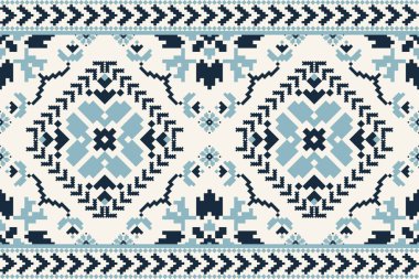 Güzel örülmüş nakış. Geometrik etnik oryantal desen beyaz arka planda geleneksel. Soyut, vektör, çizim. Doku, kumaş, giysi, ambalaj, dekorasyon, halı için tasarım..