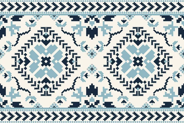 Güzel örülmüş nakış. Geometrik etnik oryantal desen beyaz arka planda geleneksel. Soyut, vektör, çizim. Doku, kumaş, giysi, ambalaj, dekorasyon, halı için tasarım..