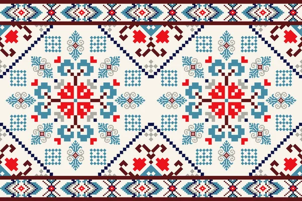 Güzel örülmüş nakış. Geometrik etnik oryantal dikişsiz desen krem zemin üzerinde geleneksel. Soyut, soyut, vektör, çizim. Doku, kumaş, giysi, ambalaj, halı tasarımı.