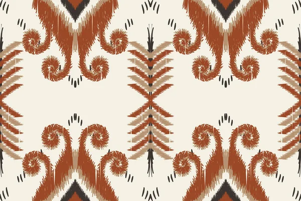 Hermoso Patrón Sin Costura Étnica Ikat Embroidery Geometric Tradicional Estilo — Archivo Imágenes Vectoriales