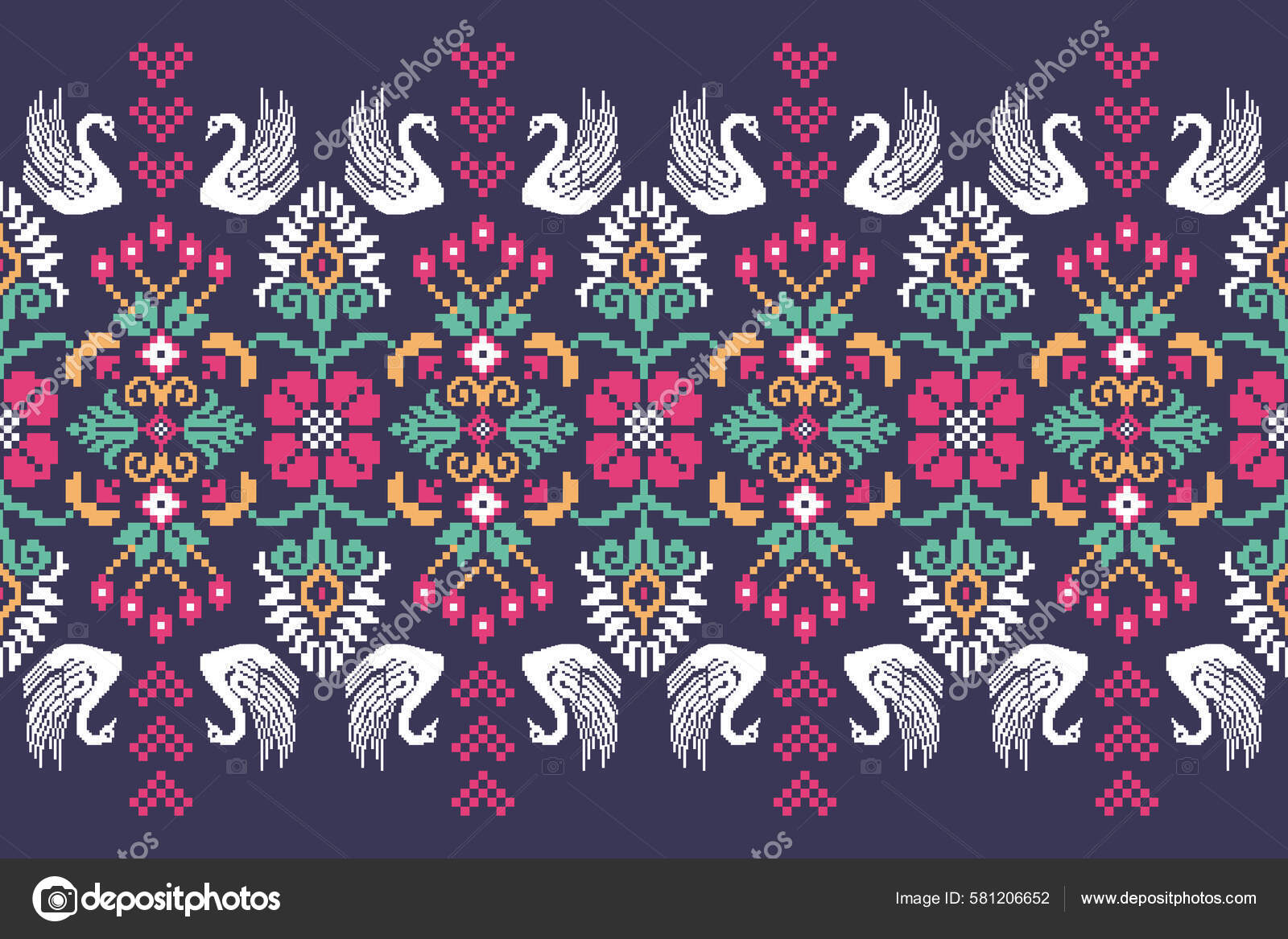 Beautiful geometric ethnic art pattern traditional. Design for