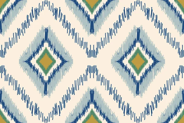 Hermosa Figura Tribal Africana Ikat Inconsútil Pattern Geometric Étnica Tradicional — Archivo Imágenes Vectoriales