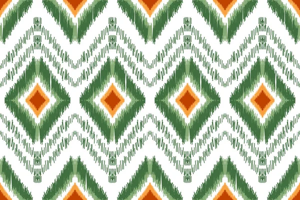 Beautiful Tribal African Ikat Seamless Pattern Geometric Ethnic Pattern Traditional — Stock vektor