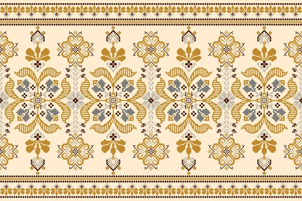 그라운드 Aztec 스타일 Vector Illustration Design 텍스처 포장지 Carpet Boho — 스톡 벡터