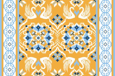 Güzel çapraz dikişsiz desen. Geometrik etnik doğu desenli geleneksel arkaplan. Doku, kumaş, giysi, ambalaj, dekorasyon, halı, soyut vektör çizimi için tasarım..