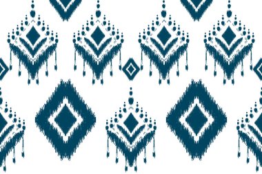 Beyaz arka plan üzerinde geleneksel Afrika kabilesinin kusursuz deseni. Özet, soyut, vektör illüstrasyonu. Doku, kumaş, giysi, ambalaj, halı, baskı için tasarım..