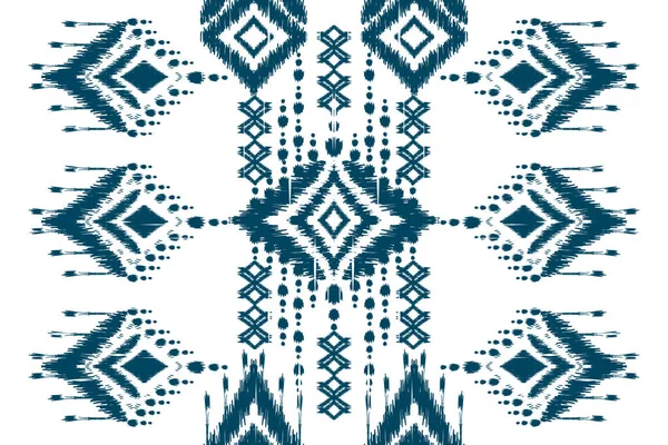 Figure Tribale Africaine Ikat Paisley Brodery Geometric Ethnique Oriental Motif — Image vectorielle