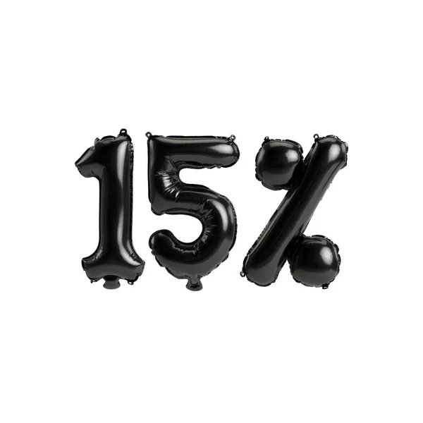 Illustration Black Balloons Shape Isolated White Background — Stockfoto