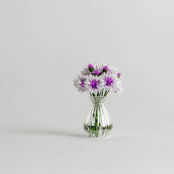 Illustration Fleurs Vase Décoration Isolé Sur Fond Blanc — Photo