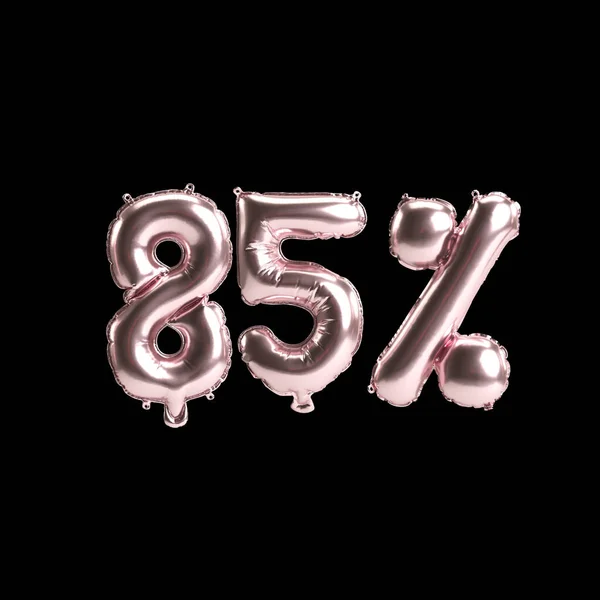 Illustration Percent Rose Balloons Isolated Background — Stock Fotó