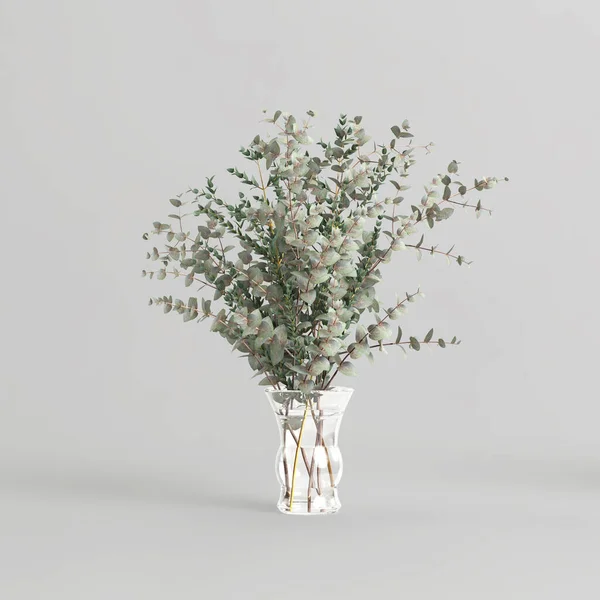Illustration Der Dekorativen Vase Innen Isoliert Auf Weißem Hintergrund — Stockfoto
