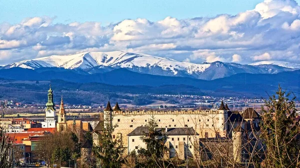 Zvolen Castle Slovakia Winter — Stock Fotó