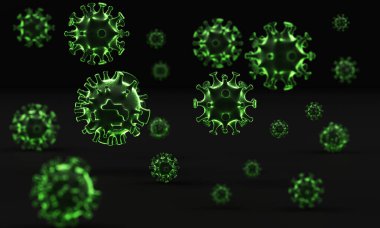 Coronavirus (COVID-19) Virüs modeli gerçekçidir.