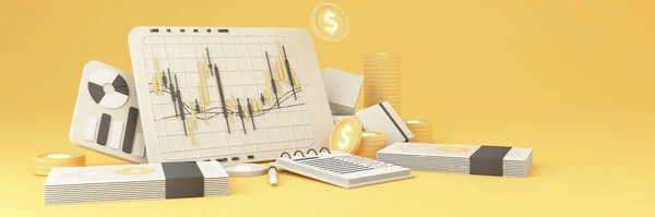 Digital Currency Technology Gold Coins Future Enclosed Digital Currency Chart — Stockfoto