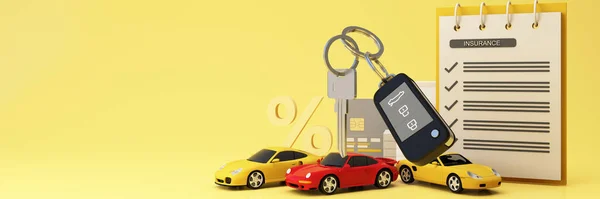 Car Keys Chain Buyer Dealer Car Rental Sale Car Insurance — Fotografia de Stock