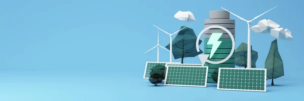 Clean Energy Concept World Environment Day Sustainable Energy International Day — Stock Photo, Image