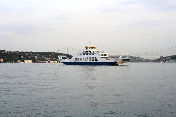 Istanbul Turquie Juillet 2019 Vue Sur Détroit Bosphore Dans Port — Photo