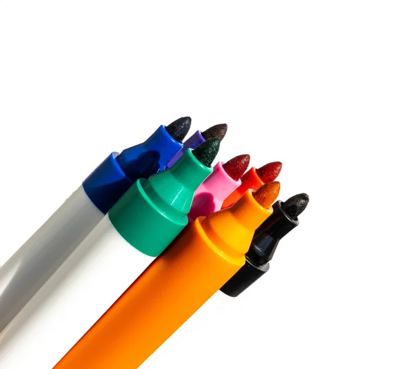 Close Hand Colored Pencils — Foto de Stock