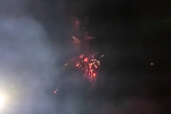 New Year Eve Celebration Fireworks Display — Stok fotoğraf