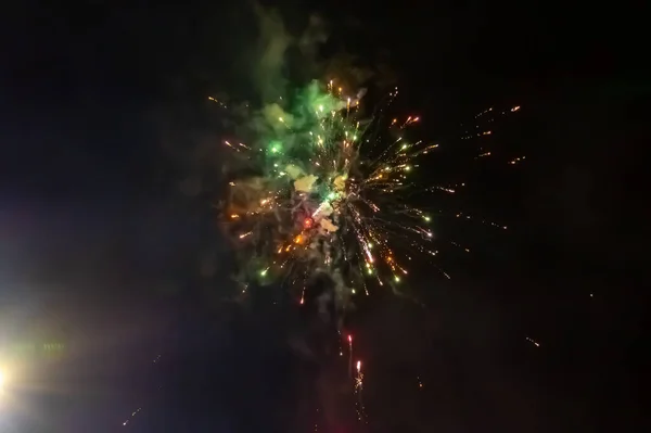 New Year Eve Celebration Fireworks Display — Stock fotografie