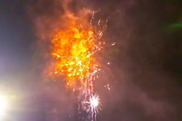 New Year Eve Celebration Fireworks Display — Foto de Stock