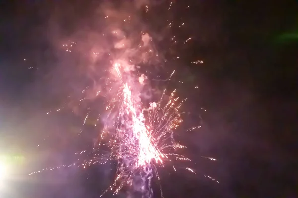 New Year Eve Celebration Fireworks Display —  Fotos de Stock