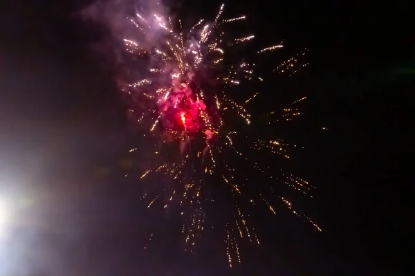 New Year Eve Celebration Fireworks Display — 스톡 사진