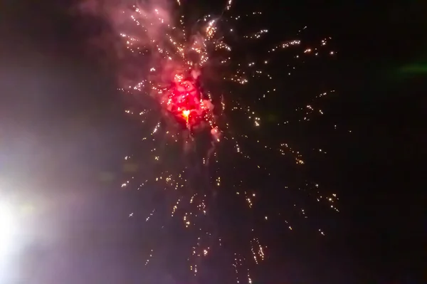 New Year Eve Celebration Fireworks Display — Stok fotoğraf