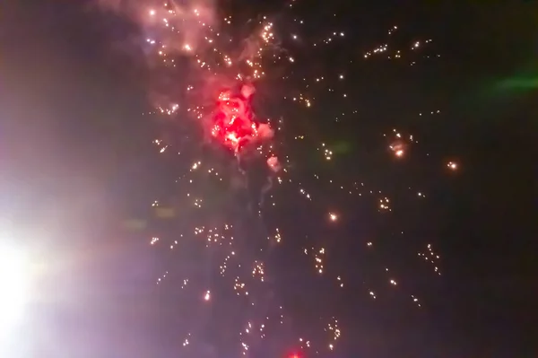 New Year Eve Celebration Fireworks Display — Stock Fotó