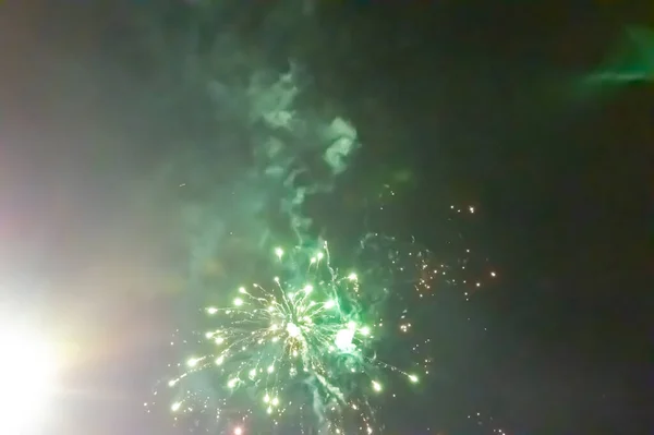 New Year Eve Celebration Fireworks Display — Stock Fotó