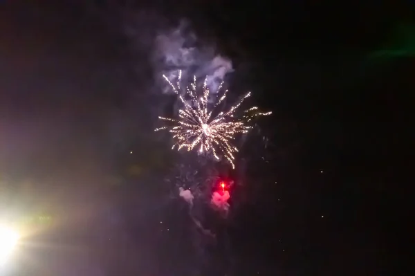 New Year Eve Celebration Fireworks Display — Stock Fotó