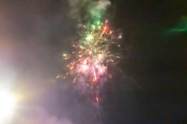 New Year Eve Celebration Fireworks Display — Stock Fotó