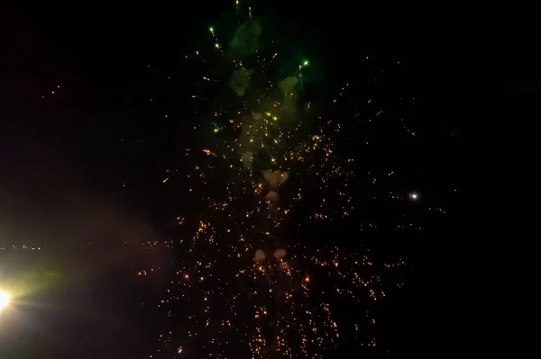 New Year Eve Celebration Fireworks Display — Stok fotoğraf