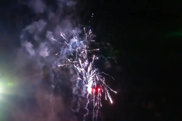 New Year Eve Celebration Fireworks Display Jogdíjmentes Stock Fotók