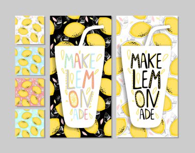 Limonata kartları ve kusursuz desenler..