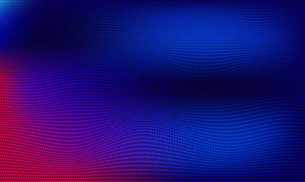 Technologie Digitale Welle Hintergrundkonzept Schöne Bewegung Wogende Punkte Textur Mit — Stockvektor