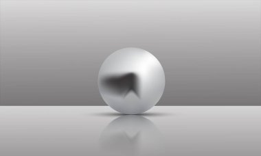 Uzayda asılı duran farklı boyutlardaki topların üç boyutlu çizimi. Beyaz arkaplanda 3B görüntüleme izole edildi.