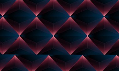 Soyut koyu mor çokgen üçgenler arka planda şekil deseni. İllüstrasyon Vektörü tasarımı dijital teknoloji kavramı.