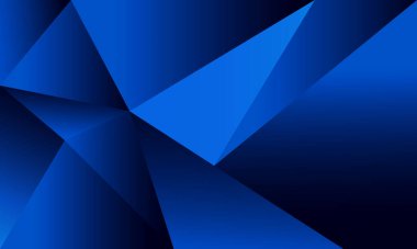 Soyut mavi çokgen üçgenler, ışık efekti lüks tarzıyla şekil düzeni. İllüstrasyon Vektörü tasarımı dijital teknoloji kavramı.