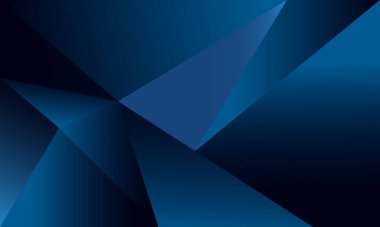 Soyut mavi çokgen üçgenler, ışık efekti lüks tarzıyla şekil düzeni. İllüstrasyon Vektörü tasarımı dijital teknoloji kavramı.