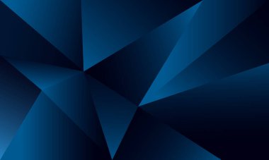 Soyut mavi çokgen üçgenler, ışık efekti lüks tarzıyla şekil düzeni. İllüstrasyon Vektörü tasarımı dijital teknoloji kavramı.