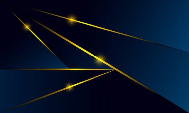 Soyut mavi çokgen üçgenler, ışık efekti lüks tarzıyla şekil düzeni. İllüstrasyon Vektörü tasarımı dijital teknoloji kavramı.