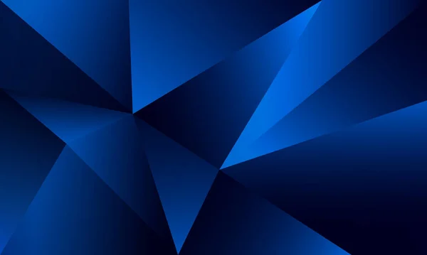 Абстрактно Синие Многоугольные Треугольники Формируют Узорчатый Фон Световым Эффектом Концепция — стоковый вектор