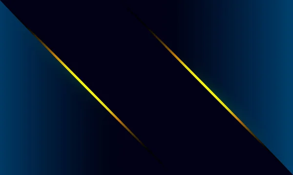 Abstrait Bleu Polygone Triangles Forme Motif Fond Avec Ligne Dorée — Image vectorielle