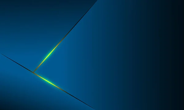 抽象的蓝色多边形三角形图案背景与金线和照明效果奢华风格 说明向量设计数字技术概念 — 图库矢量图片