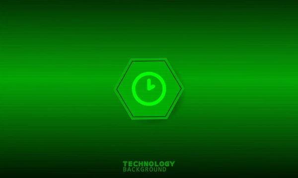 Час Балачки Заповнений Піктограмою Зеленому Шестикутнику Концепція Язку Комунікації — стоковий вектор
